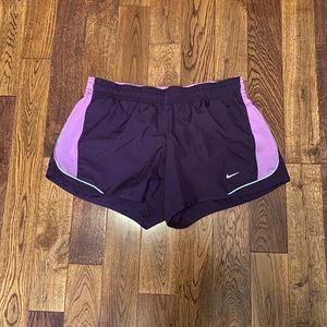 Purple nike shorts women’s size medium